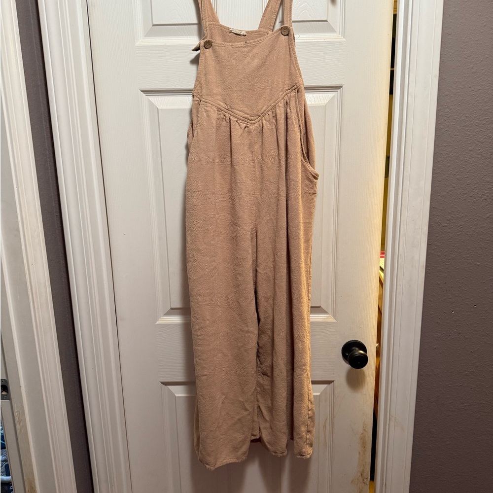 Kori Beige Sleeveless Jumpsuit
